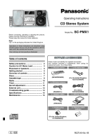 Panasonic - SC-PMX1 - Operating Instructions EN 
